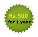 Rs.500
for 1 year